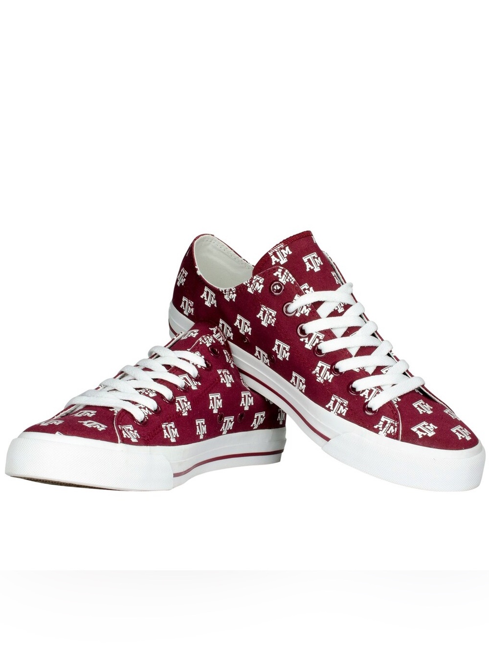 A&M Texas  Aggie Unisex Row One Oxford Lace Up Sneakers M4 W6